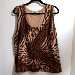 Jones & Co. Sleeveless Top Size 2X